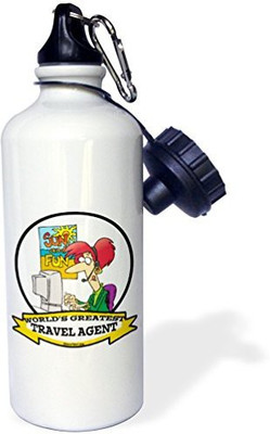 

3dRose 621 ml Water Purifier Bottle(White)