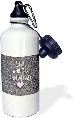 

3dRose 621 ml Water Purifier Bottle(White)