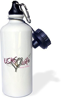 

3dRose 621 ml Water Purifier Bottle(White)
