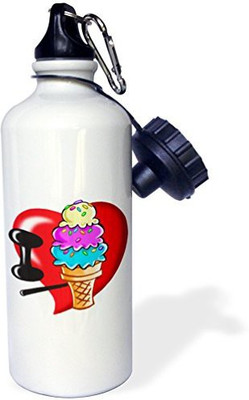 

3dRose 621 ml Water Purifier Bottle(White)