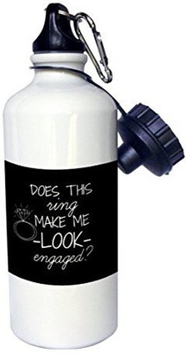 

3dRose 621 ml Water Purifier Bottle(White)
