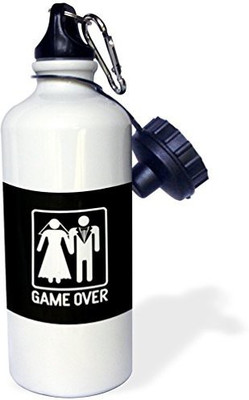 

3dRose 621 ml Water Purifier Bottle(White)