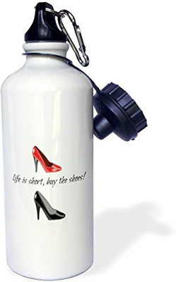

3dRose 621 ml Water Purifier Bottle(White)