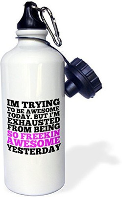 

3dRose 621 ml Water Purifier Bottle(White)
