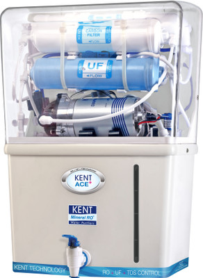 KENT ACE+(11036) 7 L RO + UF Water Purifier(White, Blue)