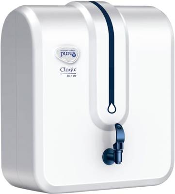 PUREIT Classic 5 L RO + UV Water Purifier (White) 