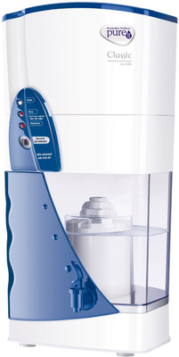 Pureit Classic 23 L Gravity Based Water Purifier(White, Blue) Pureit Classic 23 L Gravity Based Water Purifier(White, Blue)