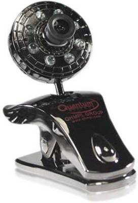 Quantum QHM 500 LM CAMERA (with 8 lights & 30 megapixel)  Webcam (Black) 