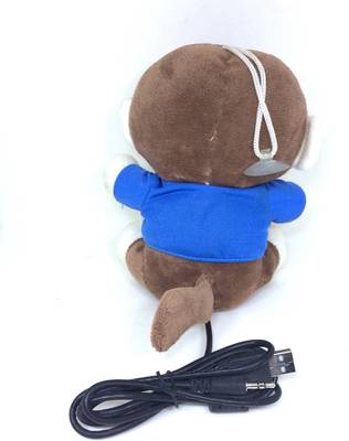 Shrih Plush Monkey In Blue Tshirt USB 2.0 10M HD  Webcam