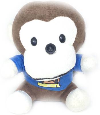 Shrih Plush Monkey In Blue Tshirt USB 2.0 10M HD  Webcam