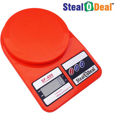 

Stealodeal Red 7kg Electronic Kitchen Weighing Scale(Red)