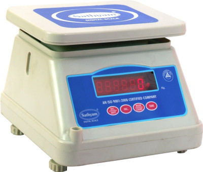 

Sathyam Digital 10 Kg Kitchen Multi-Purpose Weighing Scale(White)