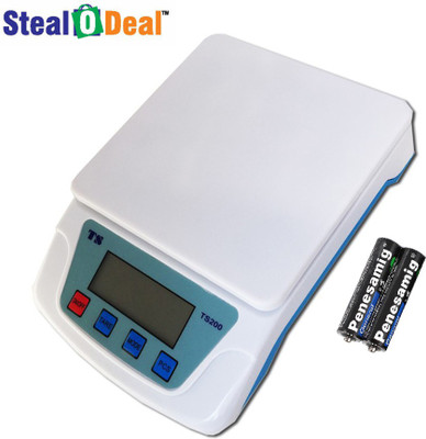 

Stealodeal Ts-200v White Electronic Digital 8kg With Inbuilt Batteries Weighing Scale(White)