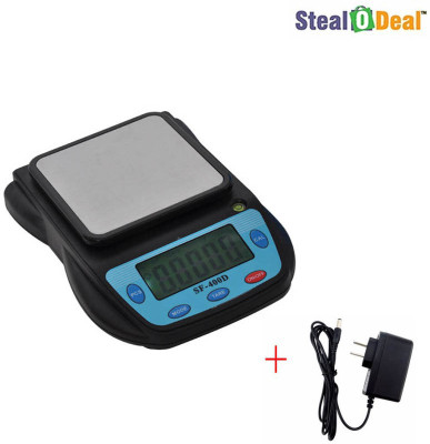 

Stealodeal Rectangle Platter High Quality 1kg Jewellery With Adapter Weighing Scale(Black, Blue)
