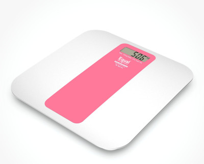 

Equal Digital Weighing Scale, Capacity 180 Kg Weighing Scale(White and Pink)