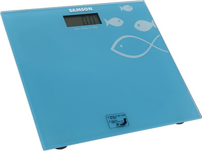 

SAMSON Coloured Toughened Glass Top Weighing Scale(Blue)
