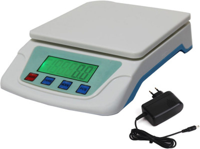 

CrackaDeal Digital TS 200V 5kg With Adapter Weighing Scale(White, Blue), Blue;white