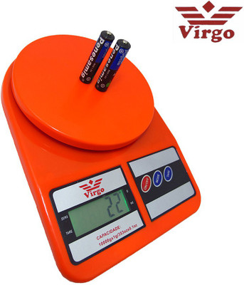 

Virgo Stealodeal Red 5kg Electronic Kitchen With Inbuilt Batteries Weighing Scale(Red)