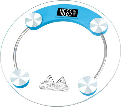 

GVC Virgo Temperature with Battery indicator and Step-on Activation Weighing Scale(Blue)