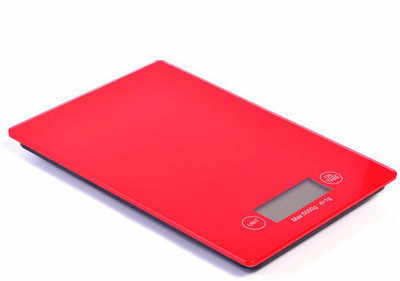 StealODeal 5kg Touch Screen Red Electronic Digital Glass Weighing Scale(Red)