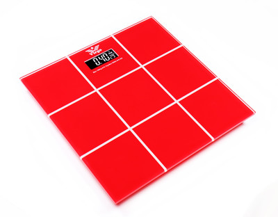 

GVC Virgo Temperature with Battery indicator and Step-on Activation Weighing Scale(Red)