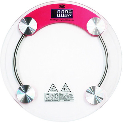 

GVC Virgo Temperature with Battery indicator and Step-on Activation Weighing Scale(Pink)
