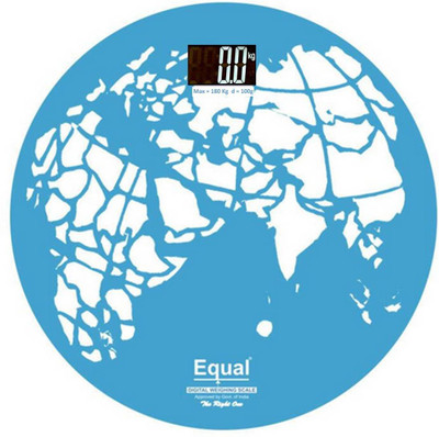 

Equal Digital Personal Weighing Scale(Blue and White)