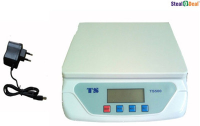 

TS Stealodeal Multipurpose 25kg With Adapter Weighing Scale(White)