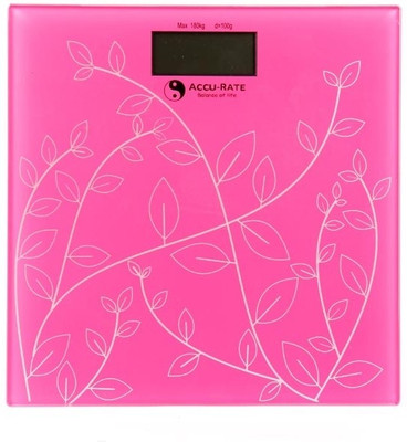 

Accu-Rate Top Leaf Digital Weighing Scale(Silver, Pink), Pink;silver