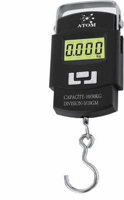 

Atom Electronic/Digital Hanging Portable Upto 50 kg Weighing Scale(Black)
