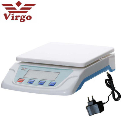 

Virgo Stealodeal Multipurpose 10kg With Adapter Weighing Scale(White)
