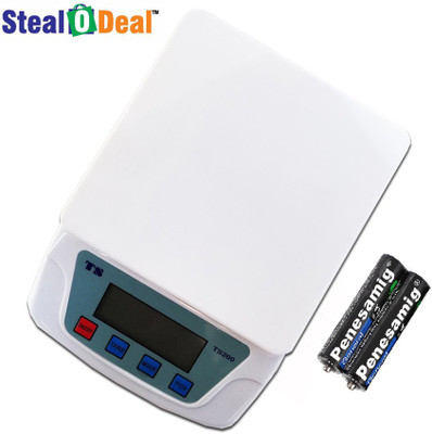 

Stealodeal Ts-200v White Electronic Digital 7kg With Inbuilt Batteries Weighing Scale(White)