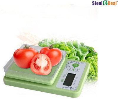 

Stealodeal 10 kg x 1 gm Kitchen Multi-Purpose Weighing Scale(Green)