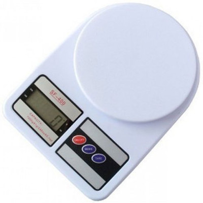 

Gadget Bucket Glass Weighing Scale(White)