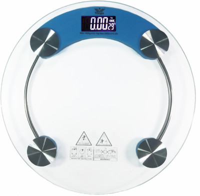 

GVC Virgo Temperature with Battery indicator and Step-on Activation Weighing Scale(Blue)