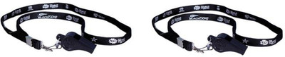 

ICC Official ICC T 20 Cricket World Cup Kids & Teens whstle with Pset of 2 articipating teams logos Lanyard - Special offer Pea Whistle(Black, Pack of 2)
