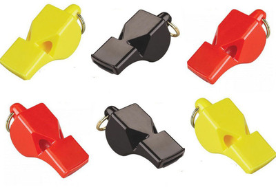 

Sahni Sports Official Plastic Pealess Whistle(Multicolor, Pack of 6)