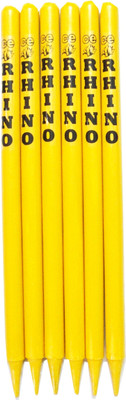

Rhino Cricket Wooden Stumps Set of 6(Yellow)