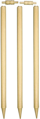 

Vinto Superb Wooden 3 Pcs Wicket with 2 Bails(Beige)
