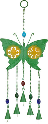 

Trendsandgifts Indoor And Out Door Use Iron Windchime(19 inch, Green)