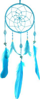 

Paperiva Dream Catcher Wool Windchime(25 inch, Blue)