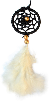 

Paperiva Dream Catcher Wool Windchime(8 inch, White, Black)
