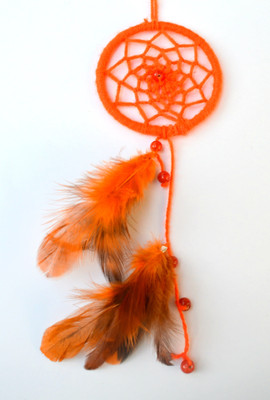 

Paperiva Dream Catcher Wool Windchime(10 inch, Maroon)