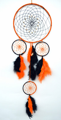

Paperiva Dream Catcher Wool Windchime(26 inch, Multicolor)