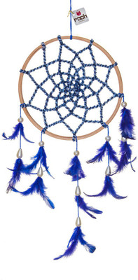 

Rooh Wellness Wool Windchime(7.8 inch, Blue, White, Brown)