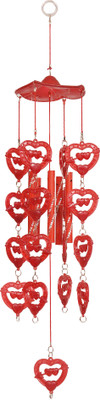 

Indigo Creatives Love Red Fengshui Plastic Windchime(14 inch, Red)