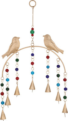 

Trendsandgifts Indoor And Out Door Use Iron Windchime(12 inch, Gold)