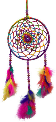 

Paperiva Dream Catcher Wool Windchime(14 inch, Multicolor)
