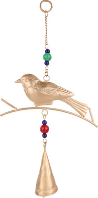 

Trendsandgifts Indoor And Out Door Use Iron Windchime(13 inch, Gold)