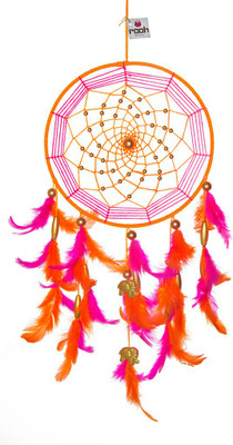 

Rooh Wellness Wool Windchime(30 inch, Orange, Pink)